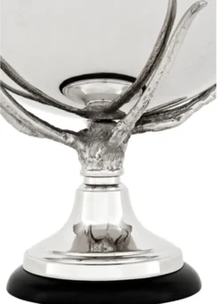 Casa Padrino Luxus Schüssel Nickel Finish - Designer Art Deco Schüssel