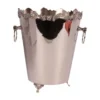 Casa Padrino Luxus Sektkühler Silber Ø 26 x H. 28 cm - Weinkühler mit Barock Zierrand