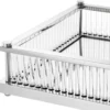 Casa Padrino Luxus Serviertablett Silber 39,5 x 28,5 x H. 9 cm - Gastronomie Accessoires