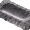 Casa Padrino Luxus Serviertablett Grau 31 x 18 x H. 2,5 cm - Rechteckiges Marmor Tablett - Luxus Hotel & Restaurant Accessoires