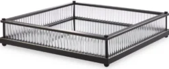 Casa Padrino Luxus Serviertablett Bronzefarben 39,5 x 39,5 x H. 9 cm - Verspiegeltes Edelstahl Tablett - Luxus Gastronomie Accessoires