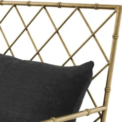 Casa Padrino Luxus Sessel Antik Messing 64,5 x 71,5 x H. 83 cm - Limited Edition
