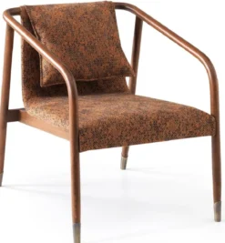 Casa Padrino Luxus Sessel Braun 63 x 83 x H. 77 cm - Wohnzimmer Sessel - Hotel Sessel - Wohnzimmer Möbel - Hotel Möbel - Luxus Möbel - Luxus Einrichtung