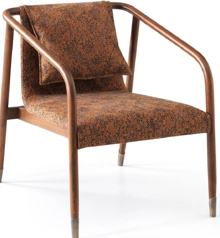 Casa Padrino Luxus Sessel Braun 63 x 83 x H. 77 cm - Wohnzimmer Sessel - Hotel Sessel - Wohnzimmer Möbel - Hotel Möbel - Luxus Möbel - Luxus Einrichtung