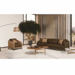 Casa Padrino Luxus Sessel Braun / Dunkelbraun / Schwarz - Wohnzimmer & Hotel Möbel