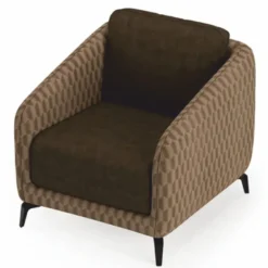 Casa Padrino Luxus Sessel Braun / Dunkelbraun / Schwarz - Wohnzimmer & Hotel Möbel