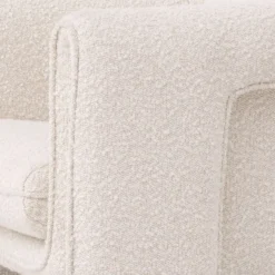 Casa Padrino Luxus Sessel Creme 81 x 77 x H. 68 cm - Wohnzimmer Sessel - Hotel Sessel - Wohnzimmer Möbel - Luxus Möbel - Wohnzimmer Einrichtung - Luxus Einrichtung - Möbel Luxus