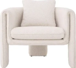 Casa Padrino Luxus Sessel Creme 81 x 77 x H. 68 cm - Wohnzimmer Sessel - Hotel Sessel - Wohnzimmer Möbel - Luxus Möbel - Wohnzimmer Einrichtung - Luxus Einrichtung - Möbel Luxus