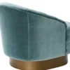 Casa Padrino Luxus Sessel Dunkeltürkis / Mattgold 74 x 85 x H. 73 cm - Hotel Möbel