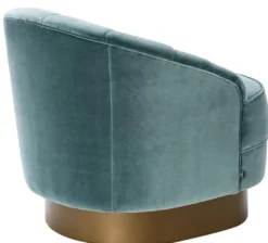 Casa Padrino Luxus Sessel Dunkeltürkis / Mattgold 74 x 85 x H. 73 cm - Hotel Möbel