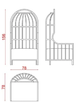 Casa Padrino Luxus Sessel Dunkelgrün / Gold 78 x 78 x H. 156 cm - Wohnzimmer Sessel - Hotel Sessel - Wohnzimmer Möbel - Hotel Möbel - Luxus Möbel