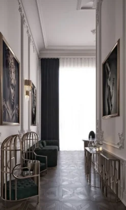 Casa Padrino Luxus Sessel Dunkelgrün / Gold 78 x 78 x H. 156 cm - Wohnzimmer Sessel - Hotel Sessel - Wohnzimmer Möbel - Hotel Möbel - Luxus Möbel