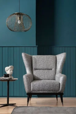 Casa Padrino Luxus Sessel Grau / Schwarz 92 x 90 x H. 91 cm - Wohnzimmer Sessel - Hotel Sessel - Wohnzimmer Möbel - Hotel Möbel - Luxus Möbel - Luxus Wohnzimmer Einrichtung