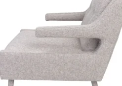 Casa Padrino Luxus Sessel Grau / Gold 76 x 88 x H. 89 cm - Wohnzimmer Sessel im Neoklassichen Stil - Designer Wohnzimmermöbel