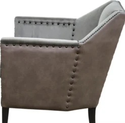 Casa Padrino Luxus Sessel Grau / Braun / Schwarz 61 x 71 x H. 69 cm - Hotel & Restaurant Möbel