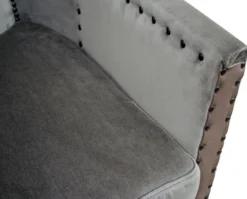 Casa Padrino Luxus Sessel Grau / Braun / Schwarz 61 x 71 x H. 69 cm - Hotel & Restaurant Möbel