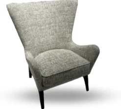 Casa Padrino Luxus Sessel Grau / Schwarz 80 x 87 x H. 105 cm - Wohnzimmer Sessel - Hotel Sessel - Wohnzimmer Möbel - Hotel Möbel - Luxus Möbel - Wohnzimmer Einrichtung - Luxus Einrichtung