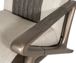 Casa Padrino Luxus Sessel Grau / Schwarz / Dunkelbraun / Bronze 80 x 90 x H. 89 cm - Wohnzimmer Sessel - Hotel Sessel - Wohnzimmer Möbel - Hotel Möbel - Luxus Möbel