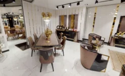 Casa Padrino Luxus Sessel Grau / Braun / Schwarz / Gold - Edler Wohnzimmer & Hotel Sessel - Wohnzimmer & Hotel Möbel - Luxus Qualität