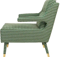 Casa Padrino Luxus Sessel Grün / Gold 76 x 88 x H. 89 cm - Wohnzimmer Sessel im Neoklassichen Stil - Designer Wohnzimmermöbel