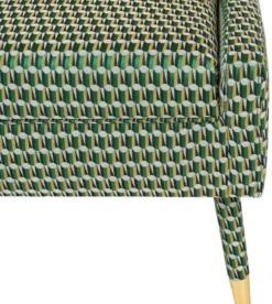 Casa Padrino Luxus Sessel Grün / Gold 76 x 88 x H. 89 cm - Wohnzimmer Sessel im Neoklassichen Stil - Designer Wohnzimmermöbel