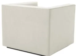 Casa Padrino Luxus Sessel Hellgrau 92 x 86 x H. 73,5 cm - Luxus Wohnzimmer Sessel