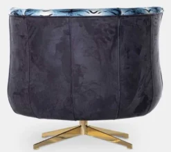 Casa Padrino Luxus Sessel Lila / Mehrfarbig / Gold 85 x 80 x H. 70 cm - Wohnzimmer Sessel - Hotel Sessel - Wohnzimmer Möbel - Hotel Möbel - Luxus Möbel - Luxus Einrichtung
