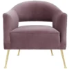 Casa Padrino Luxus Sessel Lila 71 x 75,5 x H. 74,5 cm - Hotel Möbel