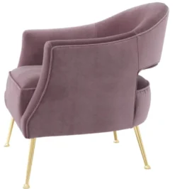 Casa Padrino Luxus Sessel Lila 71 x 75,5 x H. 74,5 cm - Hotel Möbel