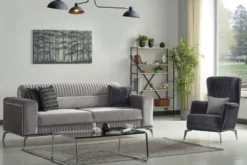 Casa Padrino Luxus Sessel Lila / Schwarz / Silber 70 x 75 x H. 80 cm - Wohnzimmer Sessel - Hotel Sessel - Wohnzimmer Möbel - Hotel Möbel - Luxus Möbel - Luxus Einrichtung