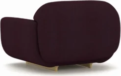 Casa Padrino Luxus Sessel Lila / Beige 105 x 105 x H. 70 cm - Wohnzimmer Sessel - Hotel Sessel - Wohnzimmer Möbel - Hotel Möbel - Luxus Möbel - Luxus Einrichtung