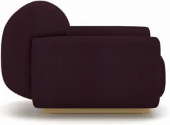 Casa Padrino Luxus Sessel Lila / Beige 105 x 105 x H. 70 cm - Wohnzimmer Sessel - Hotel Sessel - Wohnzimmer Möbel - Hotel Möbel - Luxus Möbel - Luxus Einrichtung