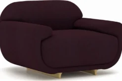 Casa Padrino Luxus Sessel Lila / Beige 105 x 105 x H. 70 cm - Wohnzimmer Sessel - Hotel Sessel - Wohnzimmer Möbel - Hotel Möbel - Luxus Möbel - Luxus Einrichtung