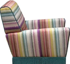Casa Padrino Luxus Sessel Mehrfarbig 80 x 85 x H. 80 cm - Wohnzimmer Möbel