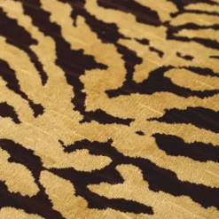 Casa Padrino Luxus Sessel mit Tiger Muster Gelb / Braun / Schwarz - Wohzimmer & Hotel Möbel