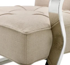 Casa Padrino Luxus Sessel Naturfarbig 72 x 80 x H. 64 cm - Designer Möbel