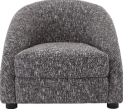 Casa Padrino Luxus Sessel Schwarz / Schwarz 88 x 80 x H. 65 cm - Wohnzimmer Sessel - Luxus Wohnzimmer Möbel