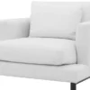Casa Padrino Luxus Sessel Weiß / Schwarz 110 x 110 x H. 64 cm - Edler Wohnzimmer Sessel mit Kissen - Luxus Möbel - Luxus Qualität