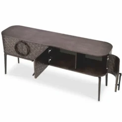 Casa Padrino Luxus Sideboard Braun / Bronze 180 cm - Wohnzimmer & Hotel Möbel