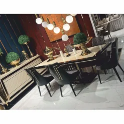 Casa Padrino Luxus Sideboard Creme / Gold 235 cm - Luxus Hotel Möbel