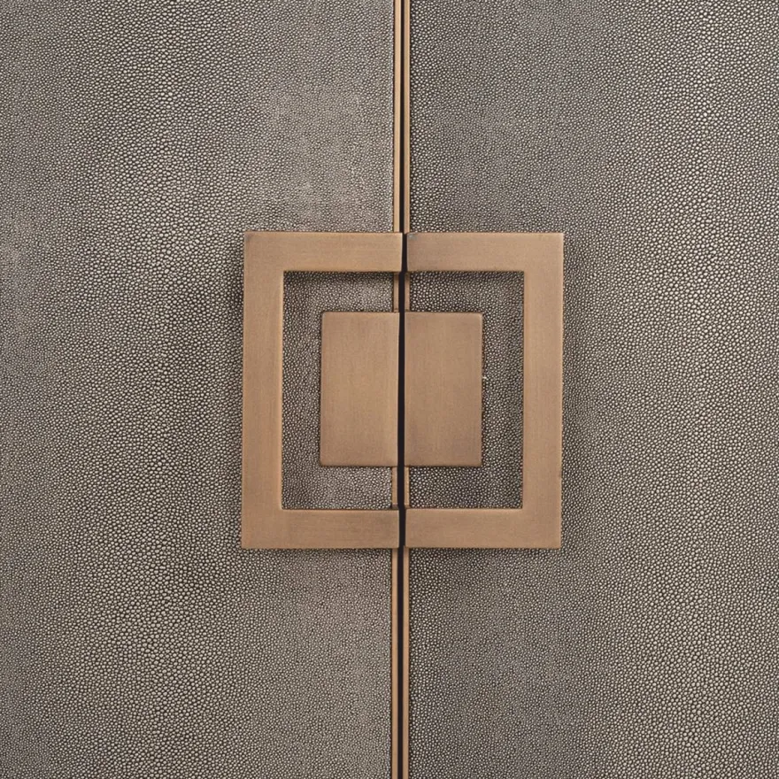 Casa Padrino Luxus Sideboard Schwarz / Grau / Messing 193 cm - Luxus Möbel