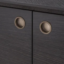 Casa Padrino Luxus Sideboard Anthrazitgrau / Bronzefarben 180 x 45 x H. 82 cm - Wohnzimmer Möbel - Hotel Möbel - Luxus Kollektion