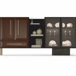 Casa Padrino Luxus Sideboard mit 4 Türen und Schublade 234 cm - Luxus Möbel