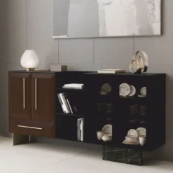 Casa Padrino Luxus Sideboard mit 4 Türen und Schublade 234 cm - Luxus Möbel