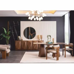 Casa Padrino Luxus Sideboard mit 5 Türen Braun 237 cm - Luxus Möbel