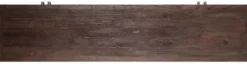 Casa Padrino Luxus Sideboard Braun / Messing 180 x 45 x H. 86 cm - Massivholz Schrank mit 4 Türen - Wohnzimmer Möbel - Wohnzimmer Einrichtung - Luxus Möbel - Luxus Einrichtung