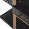 Casa Padrino Luxus Sideboard Schwarz / Antik Messing 180 cm - Luxus Möbel