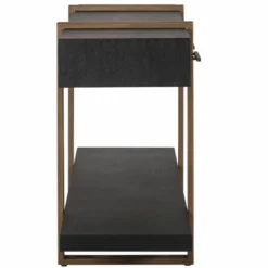 Casa Padrino Luxus Sideboard Schwarz / Antik Messing 180 cm - Luxus Möbel