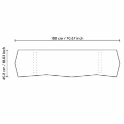 Casa Padrino Luxus Sideboard Braun / Messing 180,5 cm - Luxus Hotel Möbel