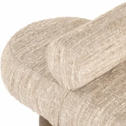 Casa Padrino Luxus Sitzbank Beige / Braun 148 cm - Luxus Hotel Möbel